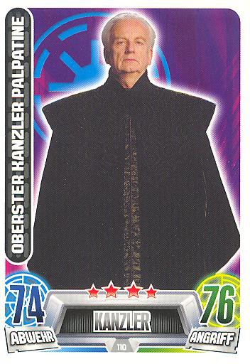 Force Attax Movie Collection - Serie 2 - OBERSTER KANZLER PALPATINE - Nr. 110