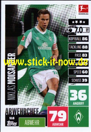 Topps Match Attax Bundesliga 2020/21 "Extra" - Nr. 518