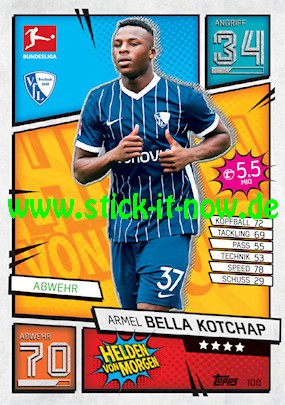 Topps Match Attax Bundesliga 2021/22 - Nr. 108 ( Helden von Morgen )