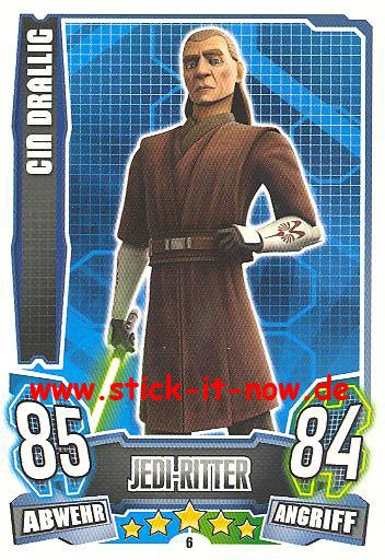 Force Attax - Star Wars - Clone Wars - Serie 4 - CIN DRALLIG - Nr. 6