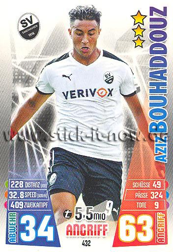 Match Attax 15/16 - Aziz BOUHADDOUZ - SV Sandhausen - Nr. 432