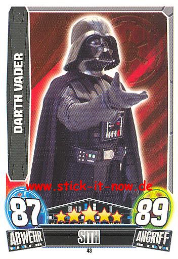 Force Attax Movie Collection - Serie 3 - DARTH VADER - Nr. 43