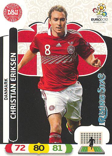 Panini EM 2012 - Adrenalyn XL - Christian Eriksen - Dänemark - Rising Star