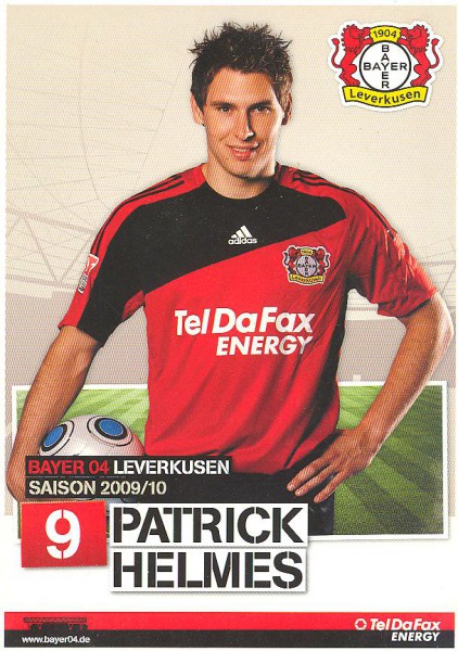 Bayer 04 Leverkusen 09/10 - 2009/10 - Autogrammkarte - Patrick Helmes - unsigniert