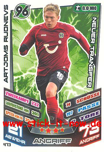 Match Attax 13/14 EXTRA - ARTJOMS RUDNEVS - Nr. 473