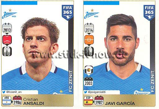 Panini FIFA 365 Sticker - Nr. 740 - 741