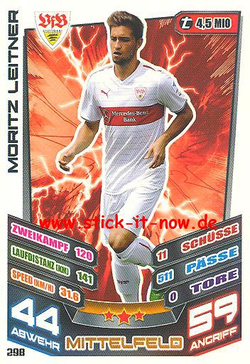 Match Attax 13/14 - VfB Stuttgart - Moritz Leitner - Nr. 298