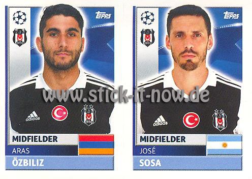 Topps Champions League Sticker 16/17 - Nr. BES 14 + 15