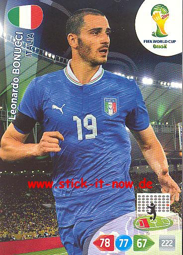 Panini Adrenalyn XL Brasil WM 2014 - Leonardo BONUCCI