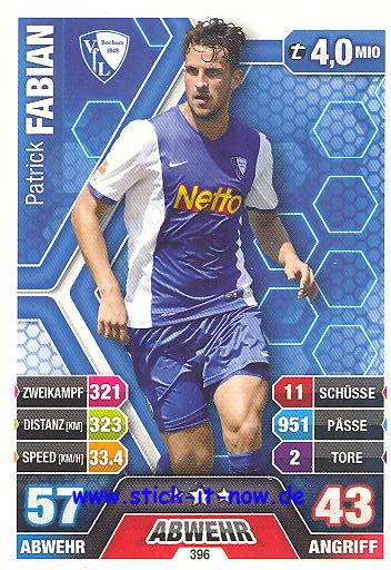 Match Attax 14/15 - Patrick FABIAN - VfL Bochum - Nr. 396