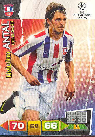 Liviu Ion Antal - Panini Adrenalyn XL CL 11/12 - FC Otelul Galati