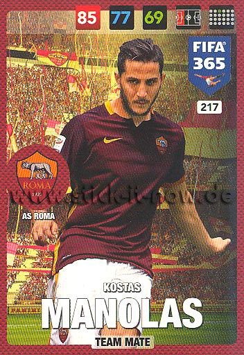 Panini Adrenalyn XL "FIFA 365" (2017) - Nr. 217