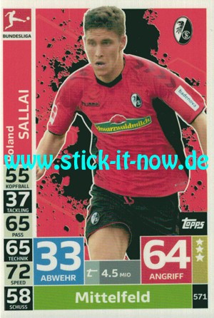 Topps Match Attax Bundesliga 18/19 "Extra" - Nr. 571