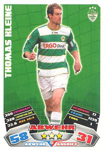 Match Attax 12/13 - Thomas Kleine - Greuther Fürth - Nr. 114