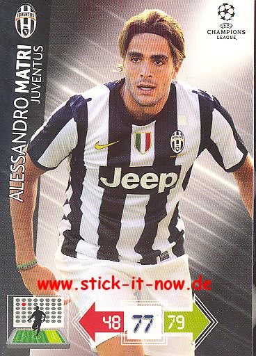 Panini Adrenalyn XL CL 12/13 - Juventus Turin - Alessandro Matri