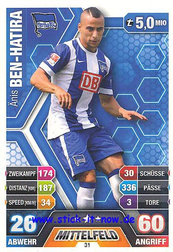 Match Attax 14/15 - Änis BEN-HATIRA - Hertha BSC - Nr. 31