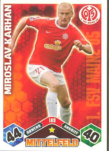 Match Attax 10/11 - MIROSLAV KARHAN - 189