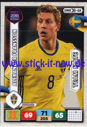 Adrenalyn XL "Road to WM 2018 Russia" (2017) - Nr. SWE >> 08