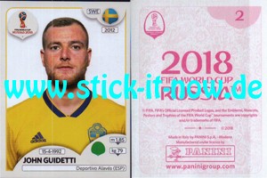 Panini WM 2018 Russland "Sticker" INT/Edition - Nr. 478