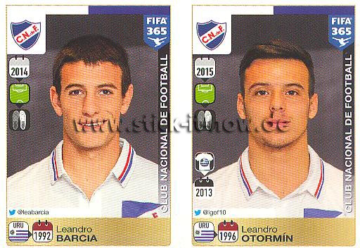 Panini FIFA 365 Sticker - Nr. 817 - 818