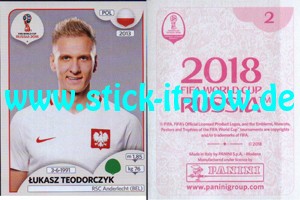 Panini WM 2018 Russland "Sticker" INT/Edition - Nr. 598