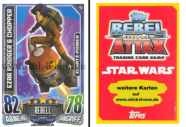 Rebel Attax - Serie 1 (2015) - EZRA BRIDGER & CHOPPER - Nr. 60