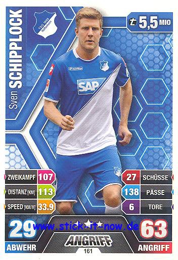 Match Attax 14/15 - Sven SCHIPPLOCK - TSG Hoffenheim - Nr. 161