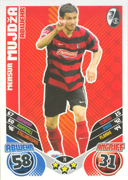 Mensur Mujdza - Match Attax 11/12