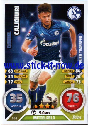 Topps Match Attax Bundesliga 16/17 Extra - Nr. 552