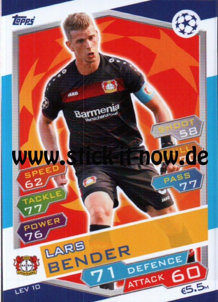 Match Attax Champions League 16/17 - Nr. LEV 10