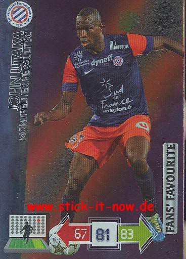 Panini Adrenalyn XL CL 12/13 - Montpellier HSC John Utaka - FANS FAVOURITES