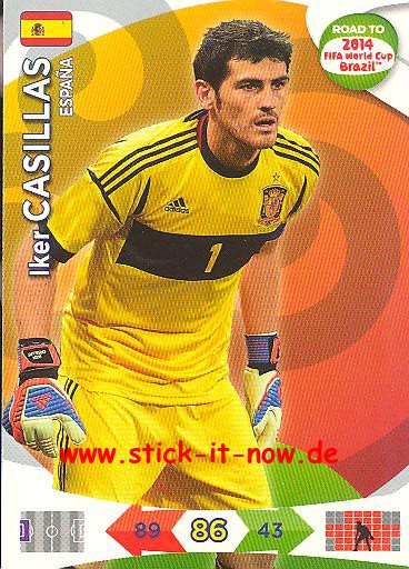 Panini Adrenalyn XL Road to WM 2014 - Iker CASILLAS