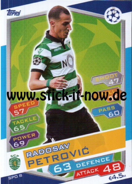 Match Attax Champions League 16/17 - Nr. SPO 8