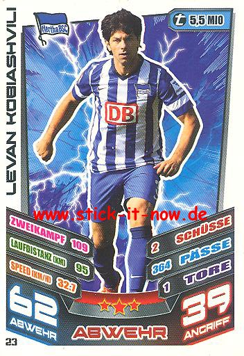 Match Attax 13/14 - Hertha BSC - Levan Kobiashvili - Nr. 23