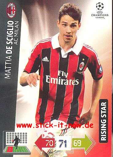 Panini Adrenalyn XL CL 12/13 - AC Mailand - Mattia De Sciglio