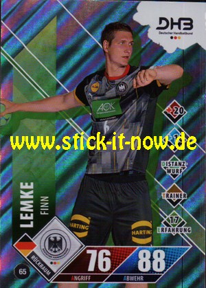 LIQUI MOLY Handball Bundesliga "Karte" 20/21 - Nr. 65 (Glitzer)