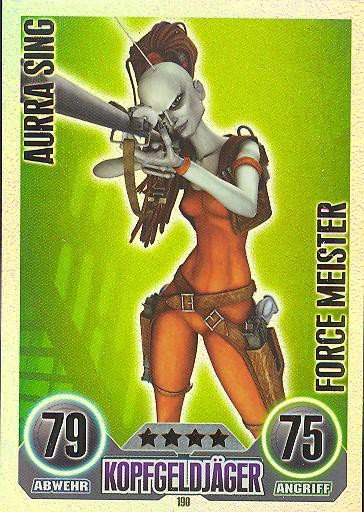 Force Attax - AURRA SING - Kopfgeldjäger - FORCE MEISTER - SERIE 1 (2010)