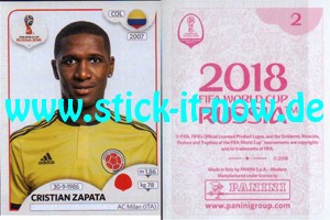 Panini WM 2018 Russland "Sticker" INT/Edition - Nr. 623