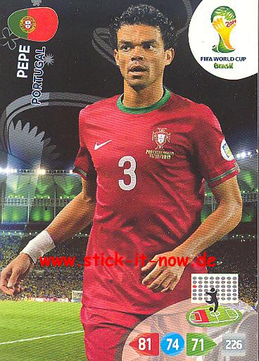 Panini Adrenalyn XL Brasil WM 2014 - PEPE