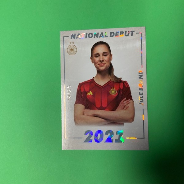DFB Frauen Team-Set 2025 - Nr. DEB-02 ( Jule Brand ) - Cracked Ice 18/25