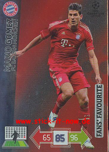 Panini Adrenalyn XL CL 12/13 - FC Bayern München - Mario Gomez - FANS FAVOURITES