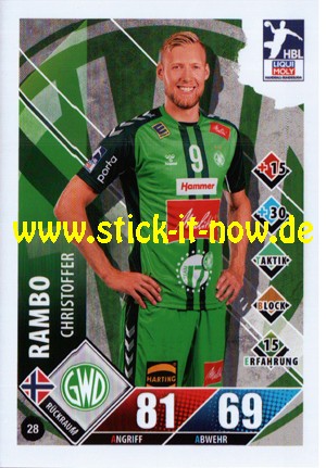 LIQUI MOLY Handball Bundesliga "Karte" 20/21 - Nr. 28