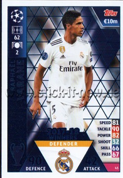 Match Attax Champions League 18/19 - Nr. 43 ( WINNERS 17/18 )