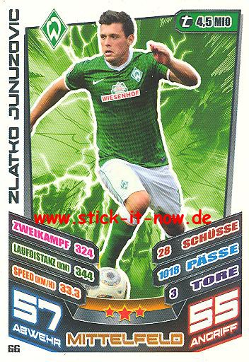 Match Attax 13/14 - Werder Bremen - Zlatko Junuzovic - Nr. 66