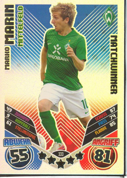 Marko Marin - Matchwinner - Match Attax 11/12