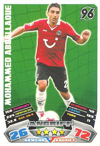 Match Attax 12/13 - Mohammed Abdellaoue - Hannover 96 - Nr. 161