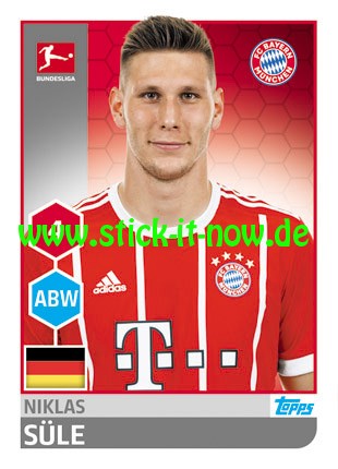 Topps Fußball Bundesliga 17/18 "Sticker" (2018) - Nr. 215