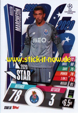 Match Attax Champions League 2020/21 "Festive" - Nr. STAR 16