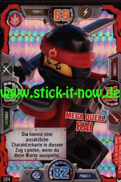 Lego Ninjago Trading Cards - SERIE 3 (2018) - Nr. 184 (GLITZER)