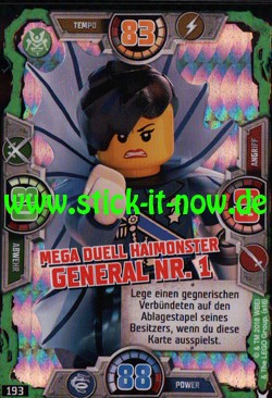 Lego Ninjago Trading Cards - SERIE 3 (2018) - Nr. 193 (GLITZER)